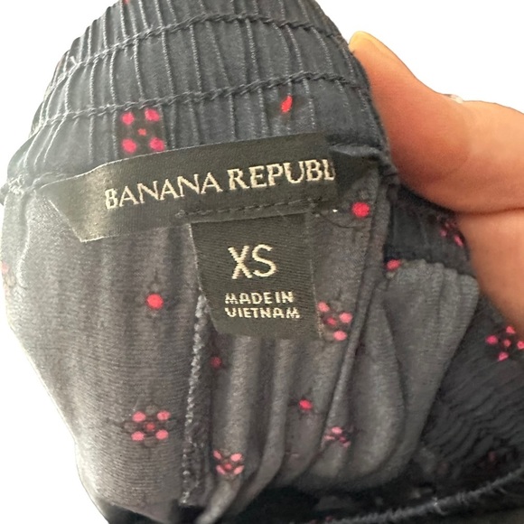 NWT Banana Republic Navy and Red/Pink Geo Print Pajama Pants XS - Picture 4 of 5